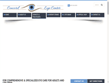 Tablet Screenshot of concordeyecare.com